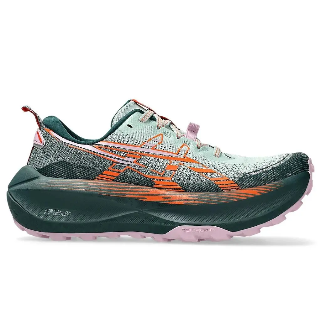 Womens Size 5 - Asics Trabuco Max 4 Cold Moss Nova Orange 1012B769-400 Shoes