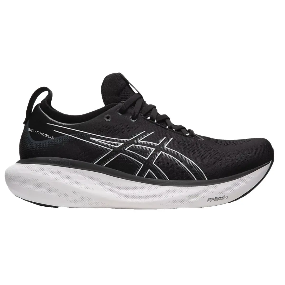 Asics Women`s Gel-nimbus 25 Running Shoes 10 US Wide Black/pure Silver