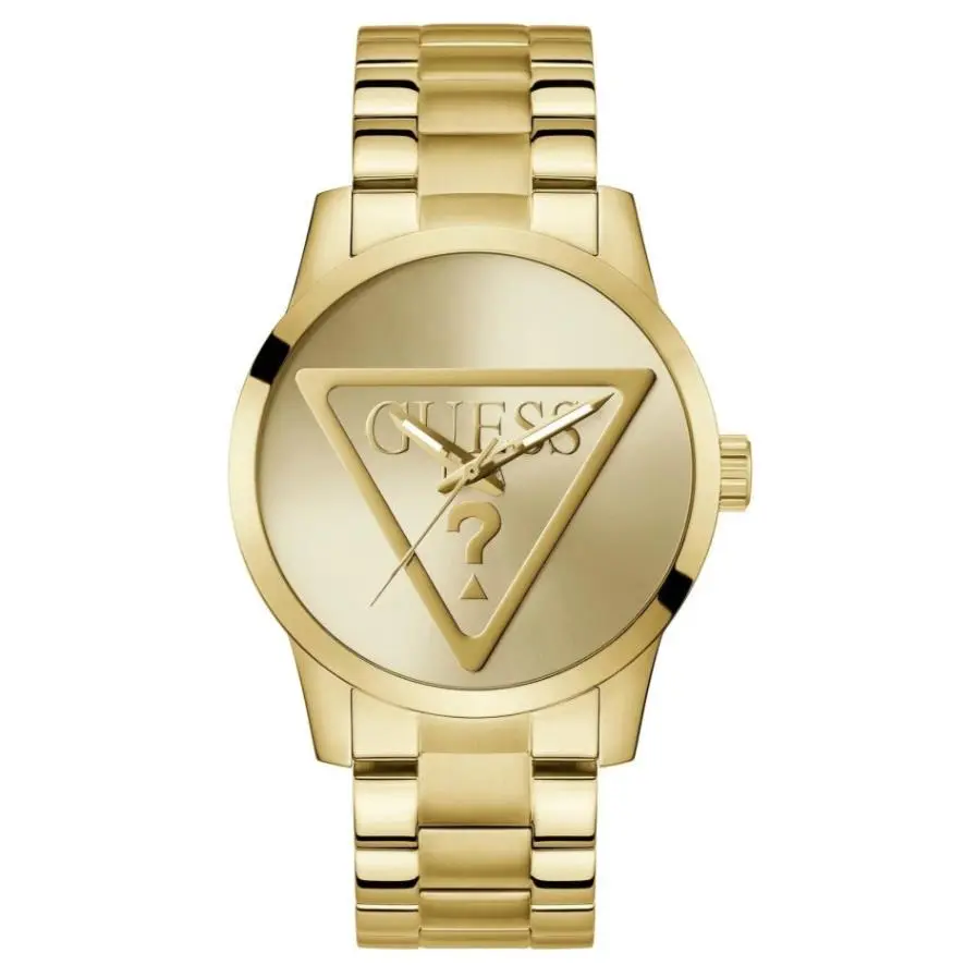 Guess Stainless Steel Gold Tone Analog Unisex Watch GW0782G1