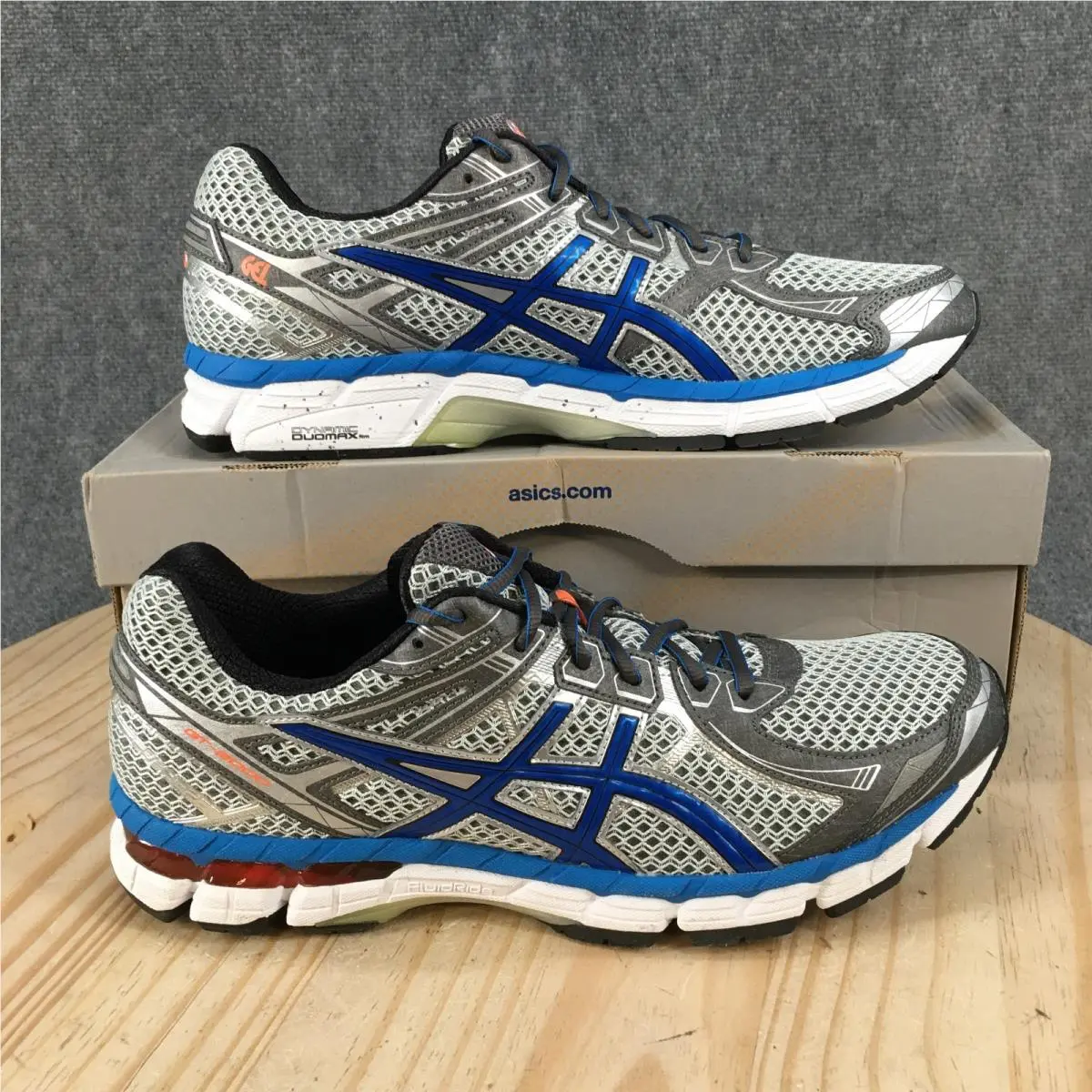 Asics GT 2000 2 Shoes Mens 12.5 B Athletic Running Sneakers T3Q1N Gray Blue