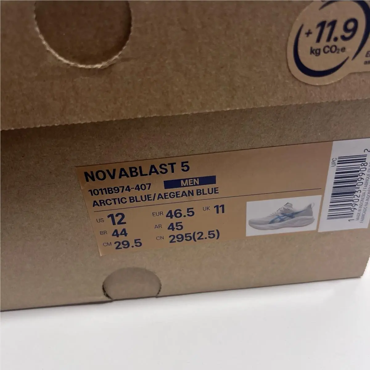 Asics shoes - NOVABLAST 5 - NOVABLAST - 1011B974 407 - 407 Arctic Blue/Aegean Blue 9