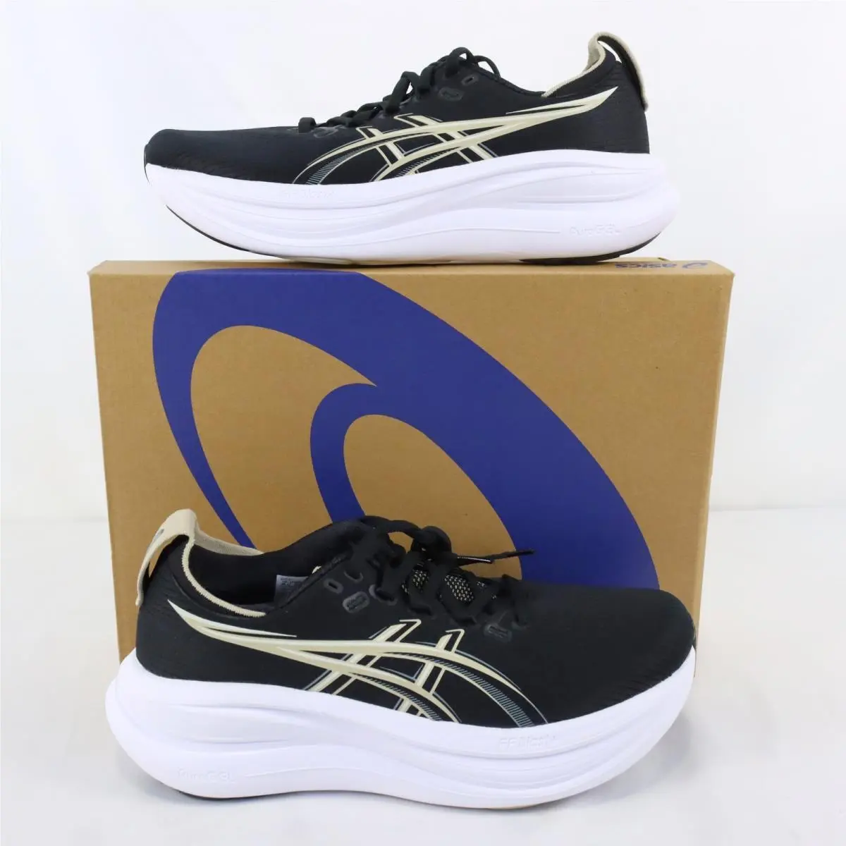 Asics Gel-nimbus 28 Running Sneakers In Black Grey - Men`s 8.5 1011C127-002