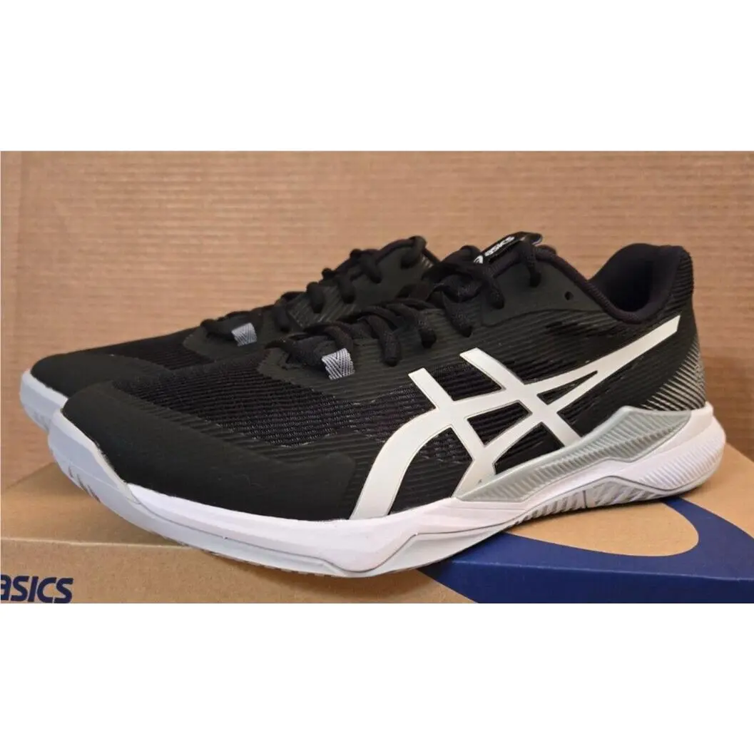 Asics Women`s Gel-tactic Volleyball Shoe Size 12 Black/white 1072A070-002