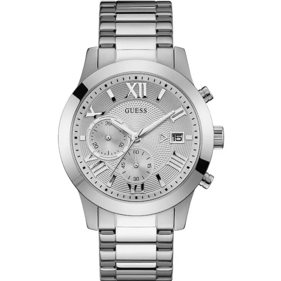 Guess Stainless Steel Chronograph Date Men’s Watch W0668G7