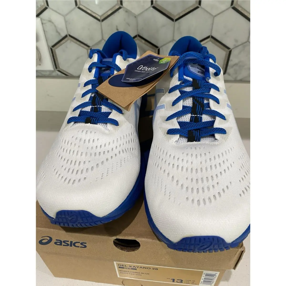 Asics shoes - White/Tuna Blue 0