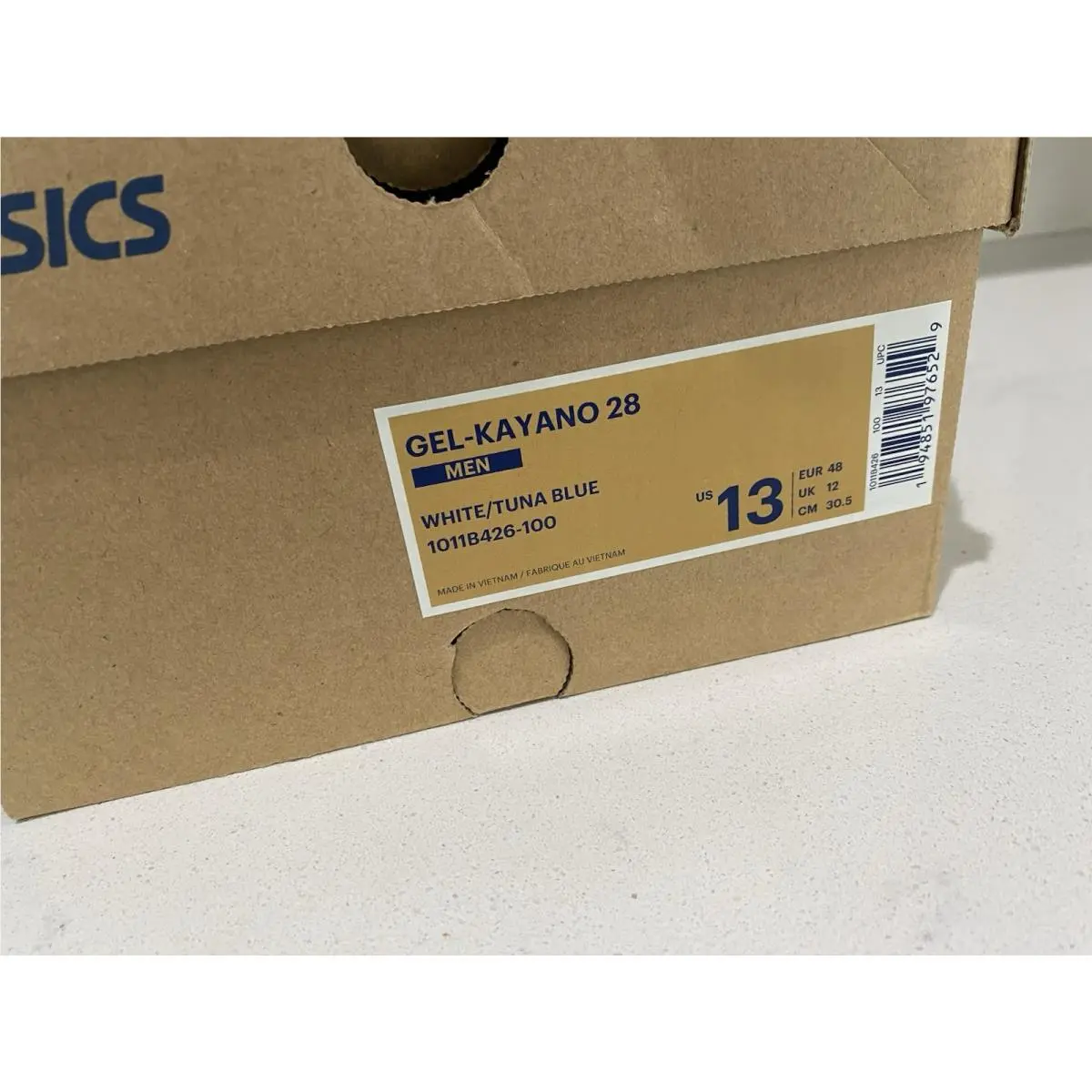 Asics shoes - White/Tuna Blue 3