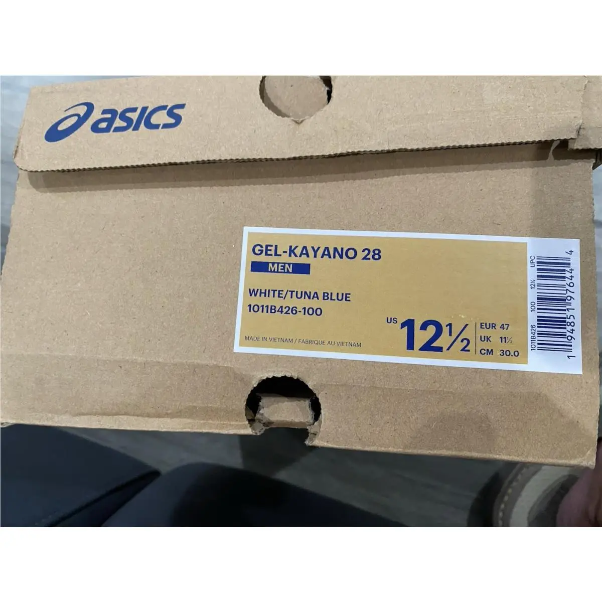Asics shoes - White/Tuna Blue 3