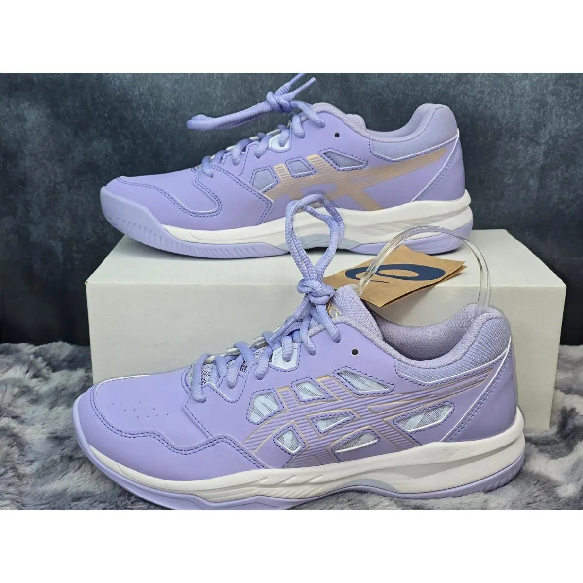 Asics Gel-renma Pickleball Tennis Shoes Purple Gold Women 7.5 1072A073