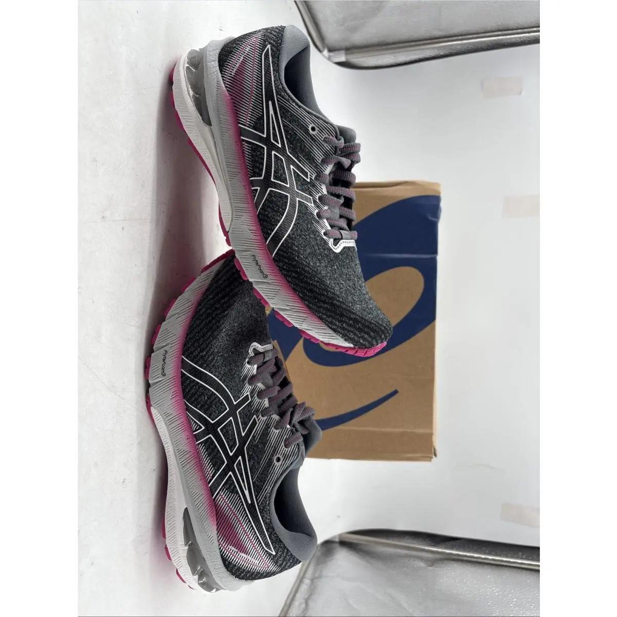Asics GT-2000 10 Running Shoes Women Size 6.5 Black White Pink Flytefoam B178