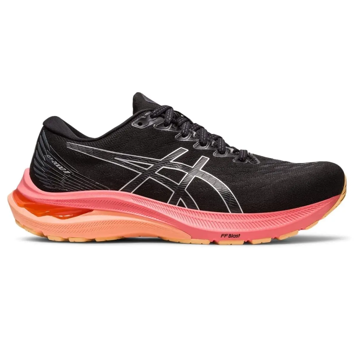 Asics Women`s GT-2000 11 Running Shoes 11 US Black/pure Silver-extremely Rare