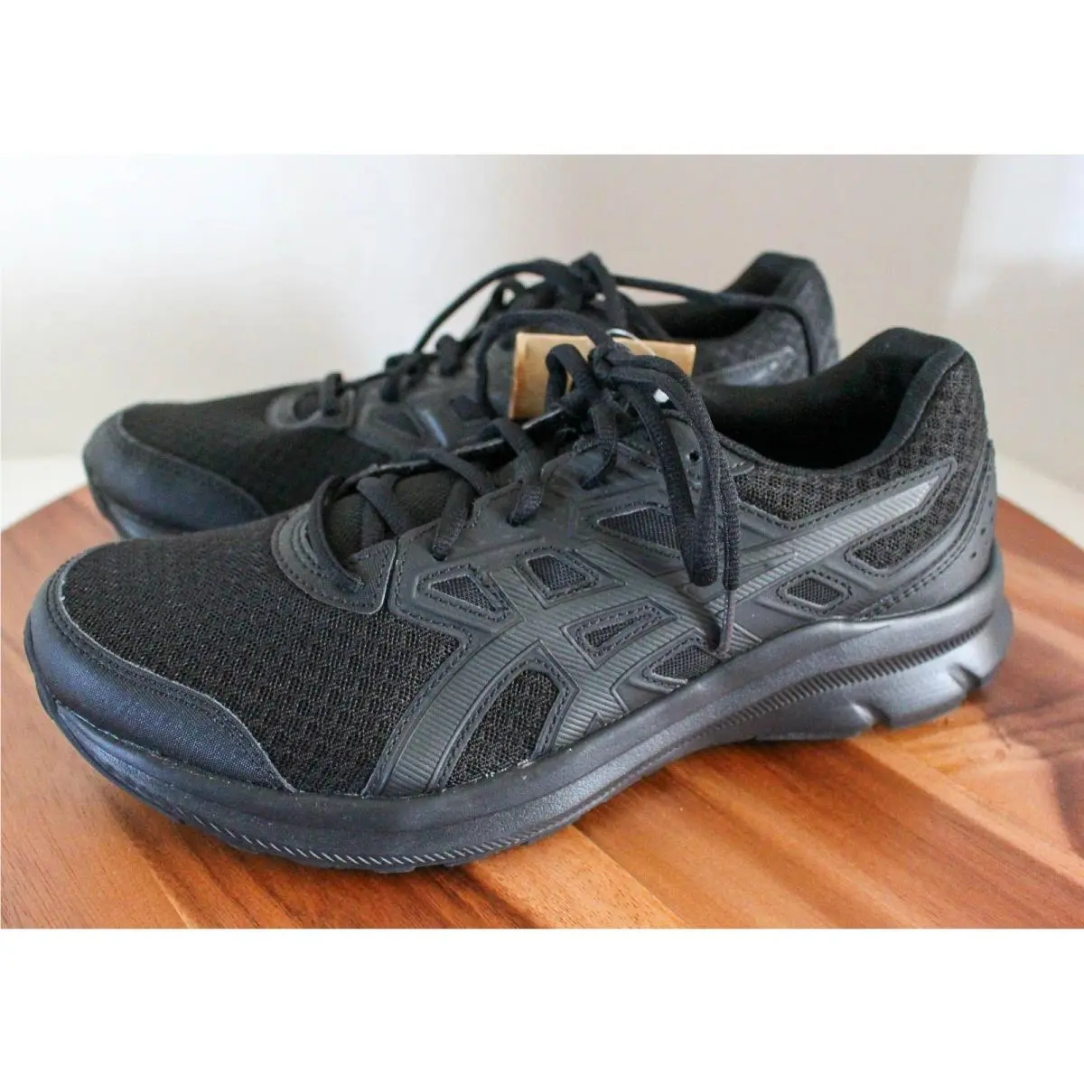 Asics Jolt 3 Sneakers Mens 8.5 4E Wide Black Mesh Lace Up Running Shoes 1011B041