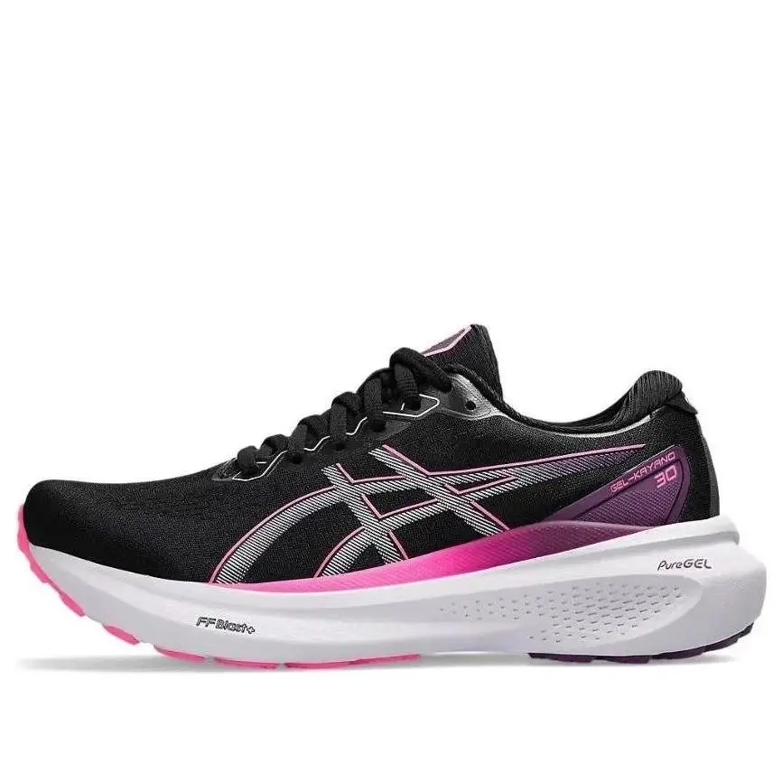 Women`s Size 5- Asics Gel-kayano 30 Running Shoes Black/lilac Hint/white