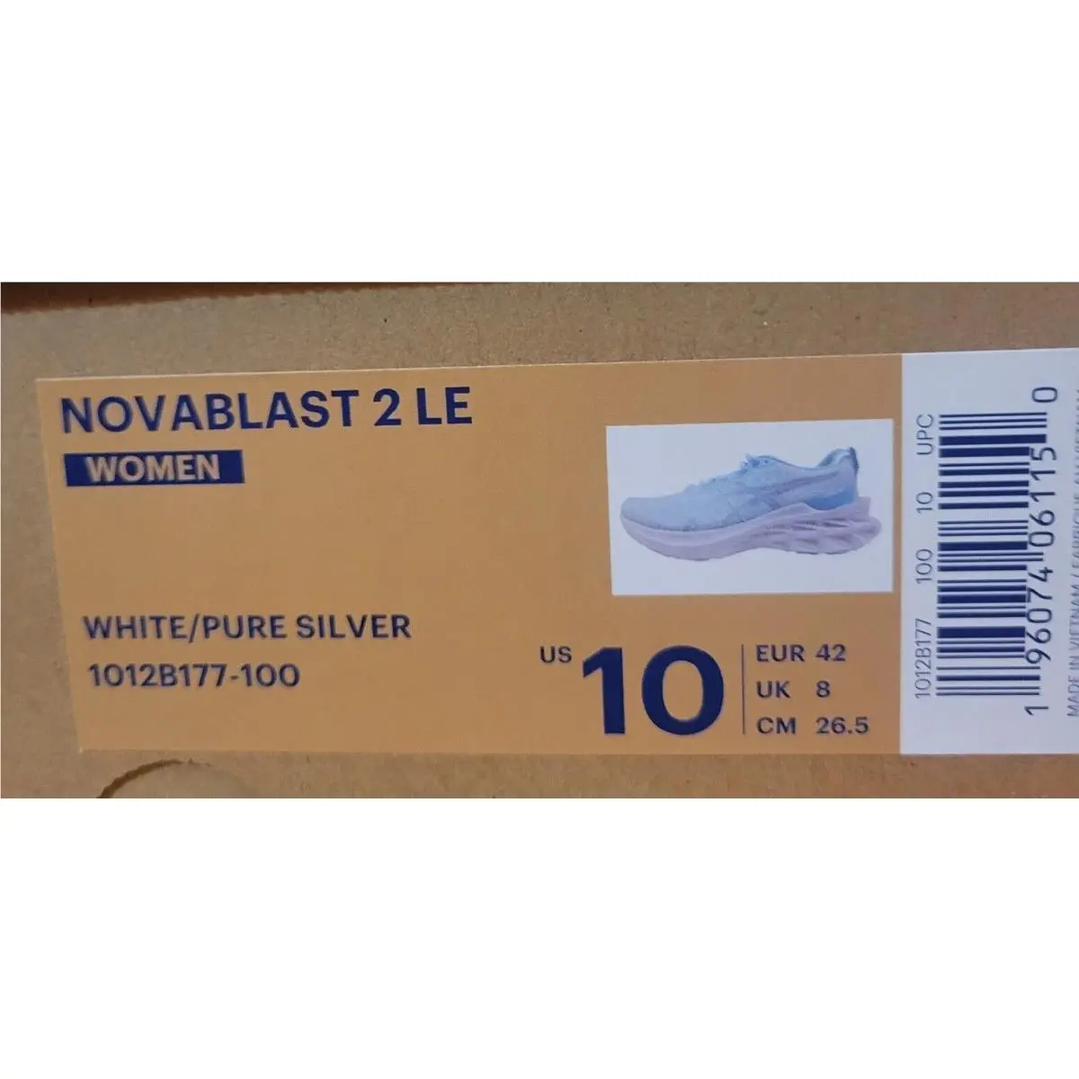 Asics shoes - ASICS Novablast 2 LE - Novablast - White/Pure Silver 7
