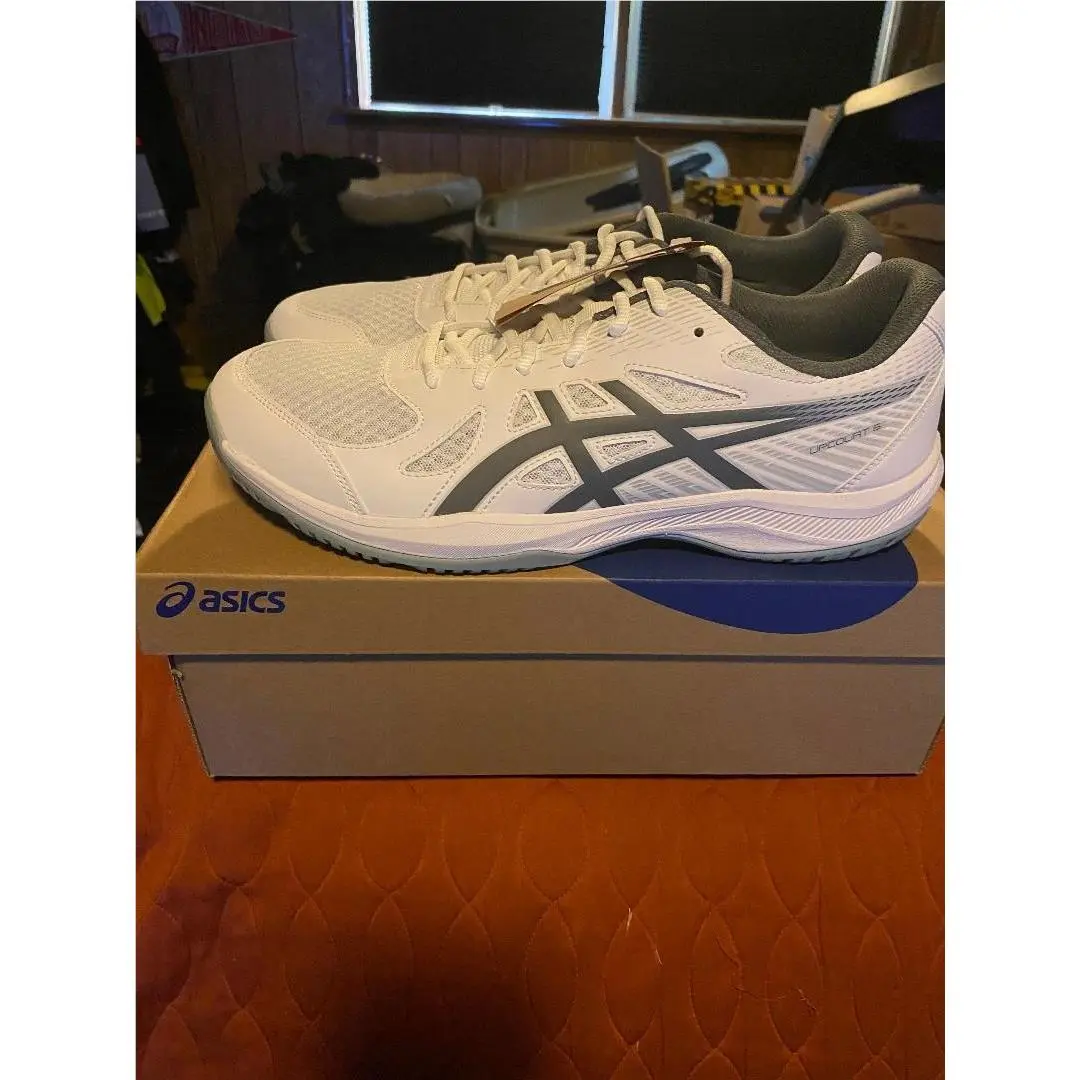 Asics Upcourt 6 Men`s Shoes White/steel Grey Size 12 1071A104-107