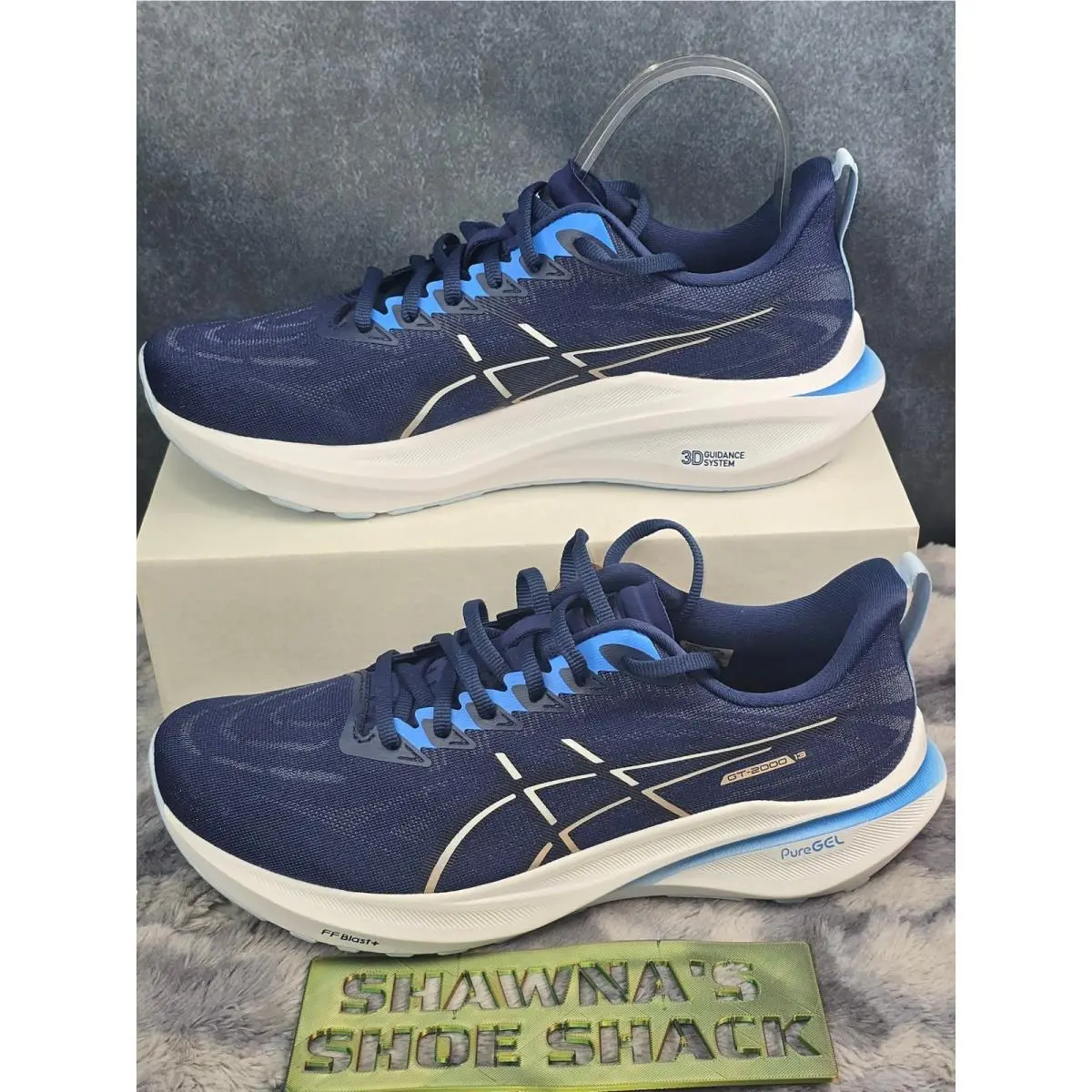 Asics GT-2000 13 Running Shoes Navy Blue Stability Wmns Size 10 Wide