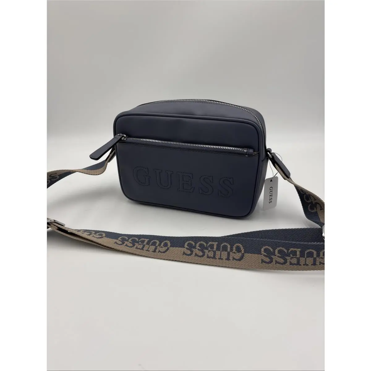 Slate Blue Guess Nemy Mini Crossbody Bag Purse