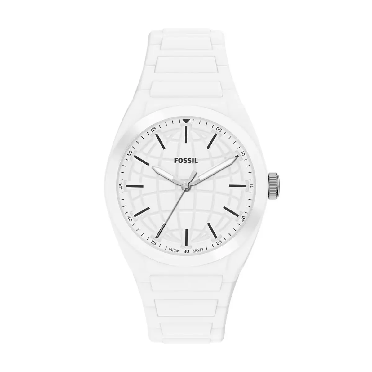 Fossil Everett 42mm White Dial Men`s Watch FS6176