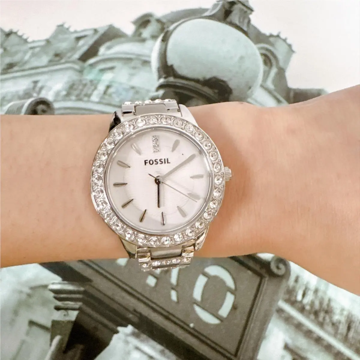 Fossil ES2362 Jesse Women Stainless Steel Crystal Dress Watch