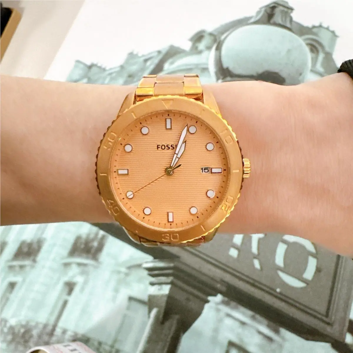 Fossil BQ3596 Rose Gold Watch Stainless Steel