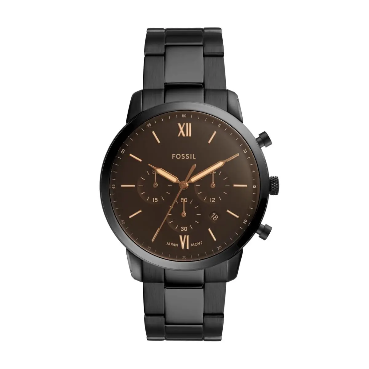 Fossil Men`s Watch Neutra Quartz Stainless Steel Chronograph Watch For Men