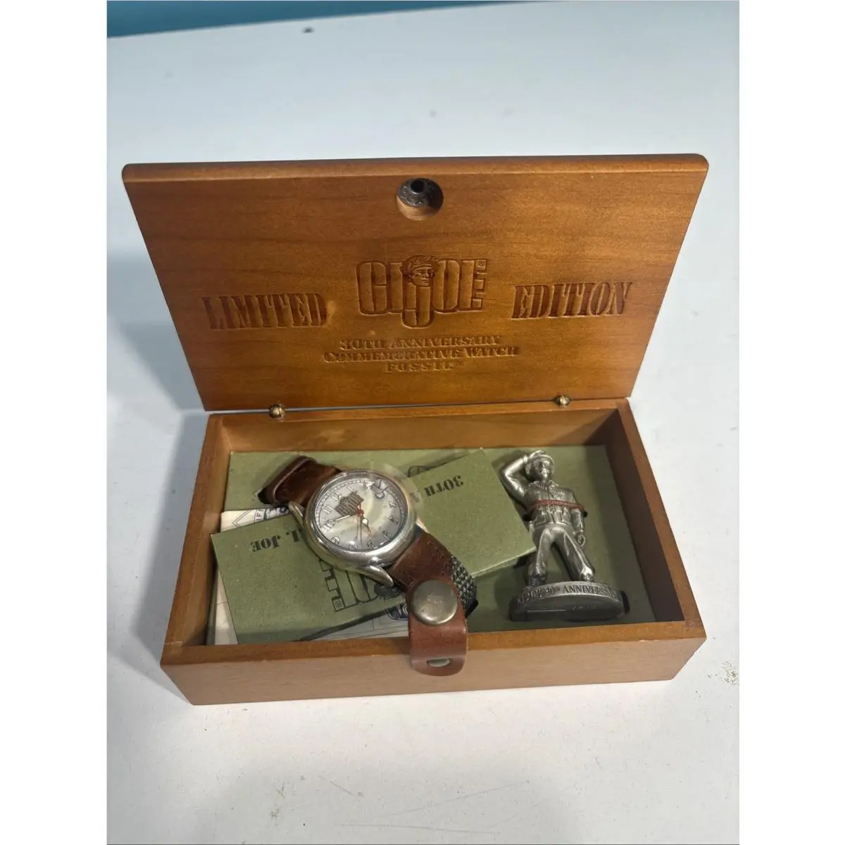 Fossil G.i. Joe 30th Anniversary Limited Edition Quartz Watch Set w/ Box Manual