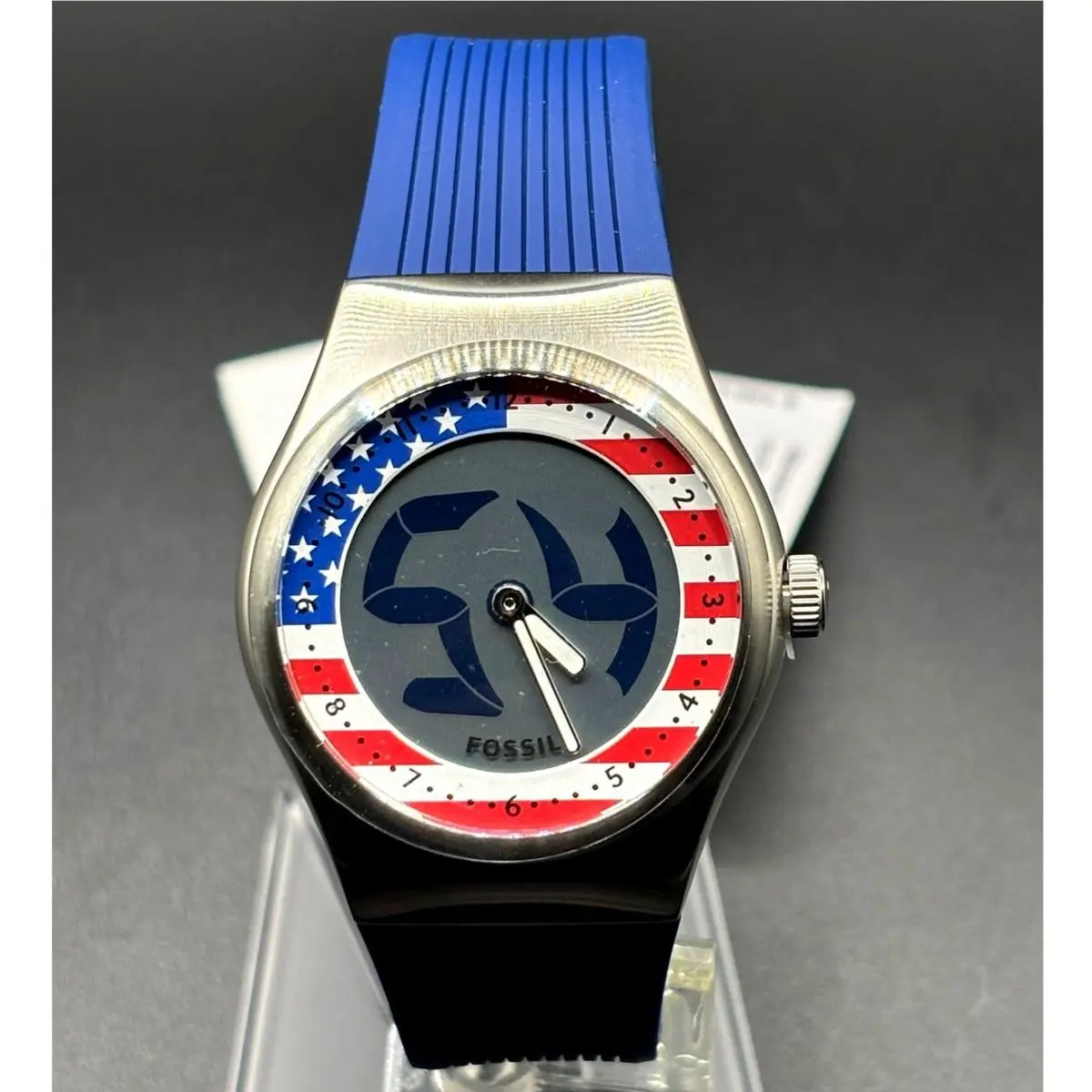 Big Tic LE1235 Usa Flag Limited Edition Watch Blue Nibwt by Fossil