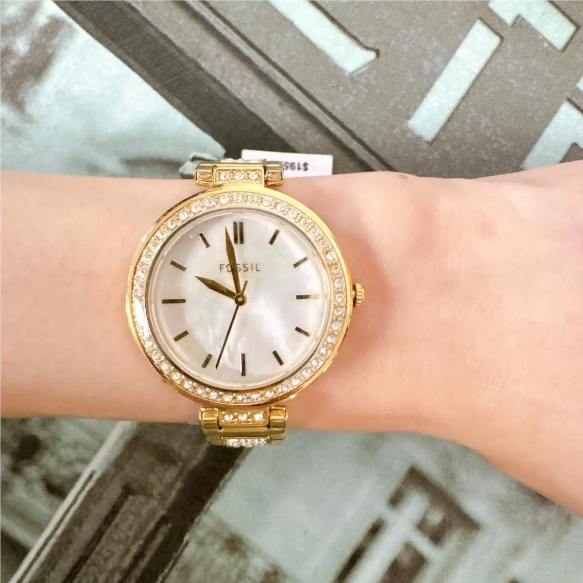 BQW5001 Karli Three-hand Gold-tone Stainless Steel Watch by Fossil