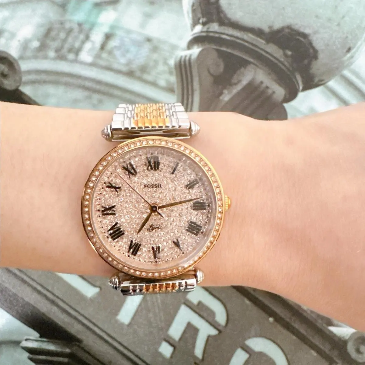 Fossil LE1074 Limited Edition Lyric Three Hand Two Tone Stainless Watch
