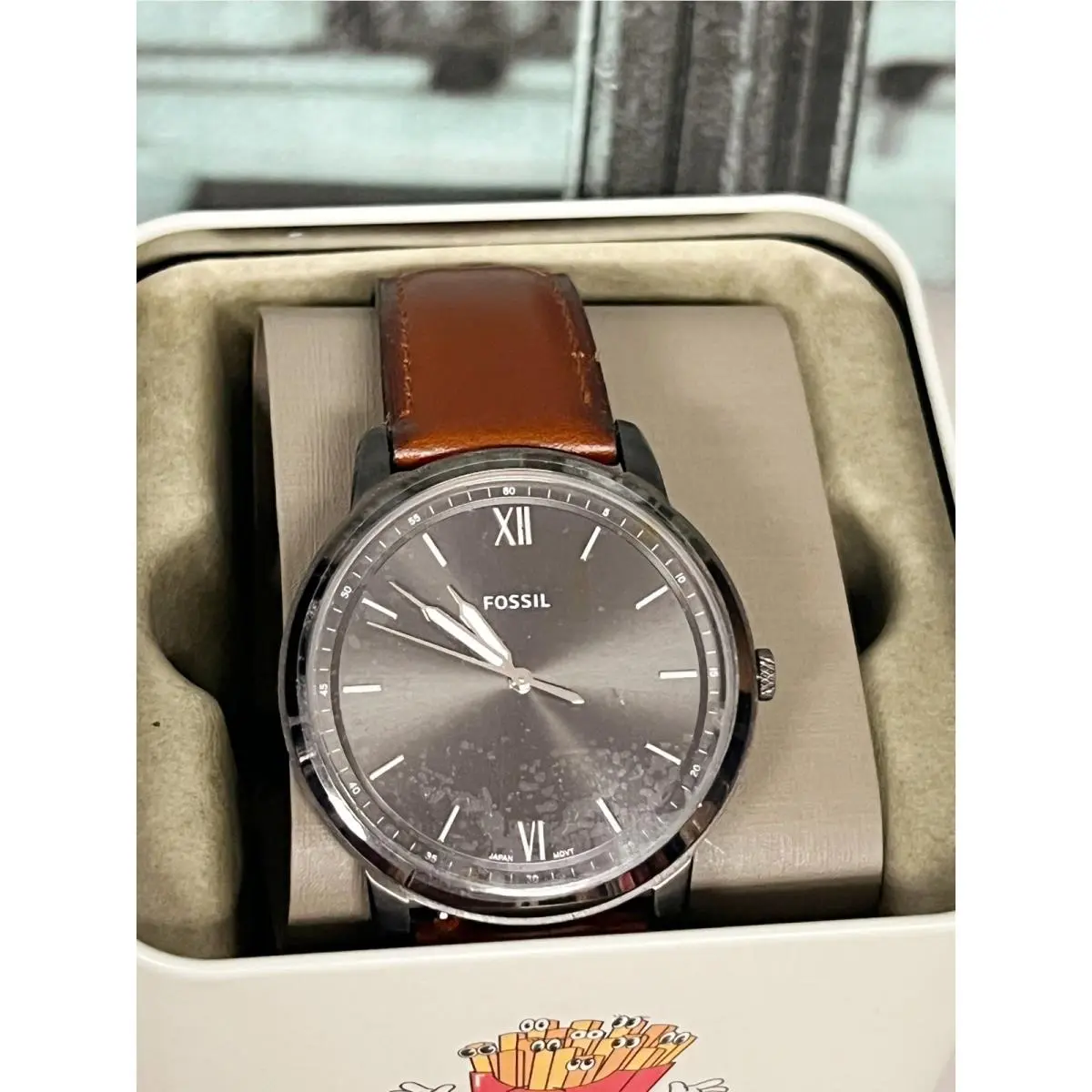 Fossil FS5513 The Minimalist 3‑Hand Analog Quartz Casual Men Wrist Watch