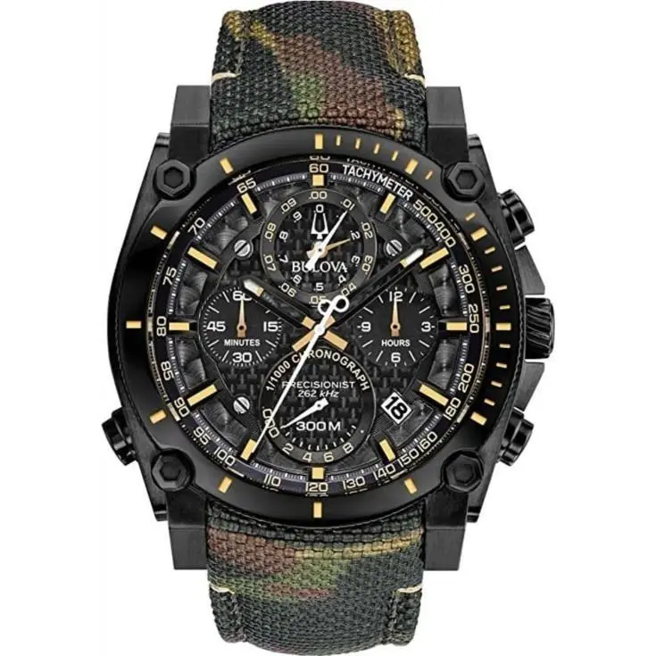 Bulova Precisionist Camouflage Men`s Watch 98B332