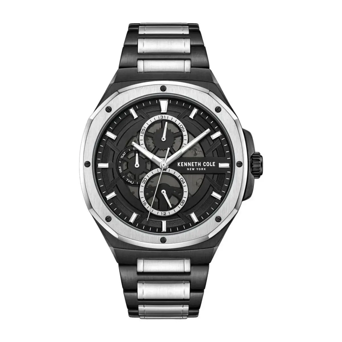 Kenneth Cole New York Dress Sport Two-tone 43.5mm Black Dial Men`s Watch