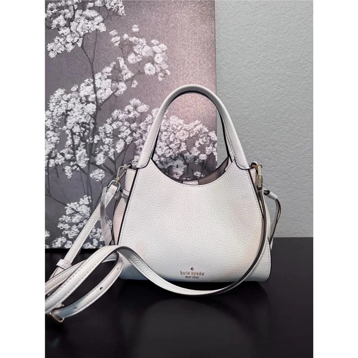 Stash Small Mini Carryall Purse Crossbody Bag - Light Cream KN634 by Kate Spade