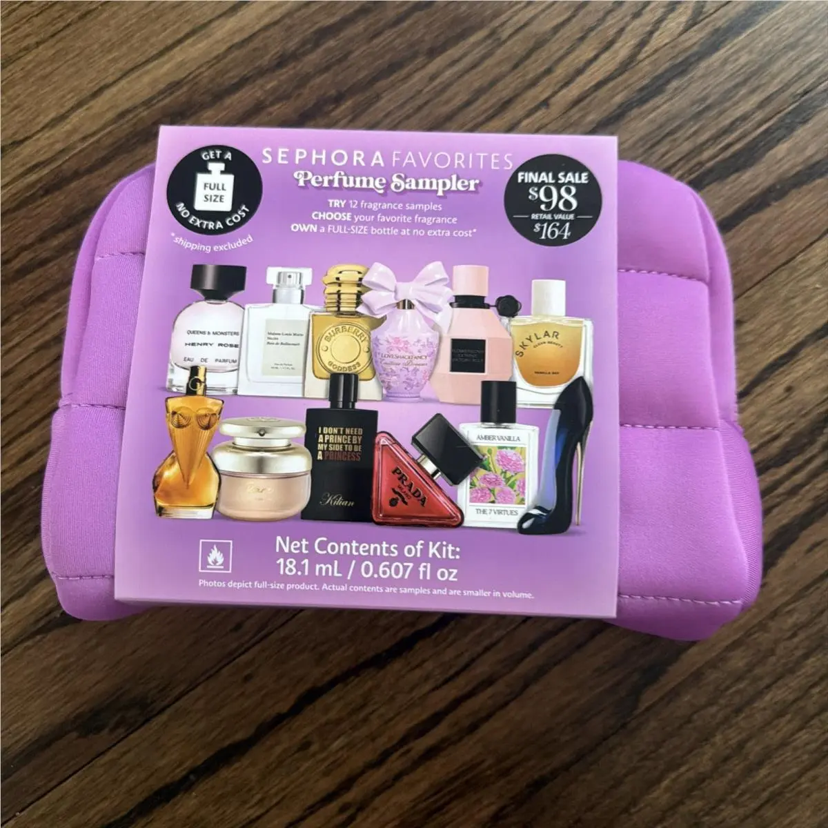 Sephora Favorites Perfume Sampler Set NO Certificate 12 Samples Only