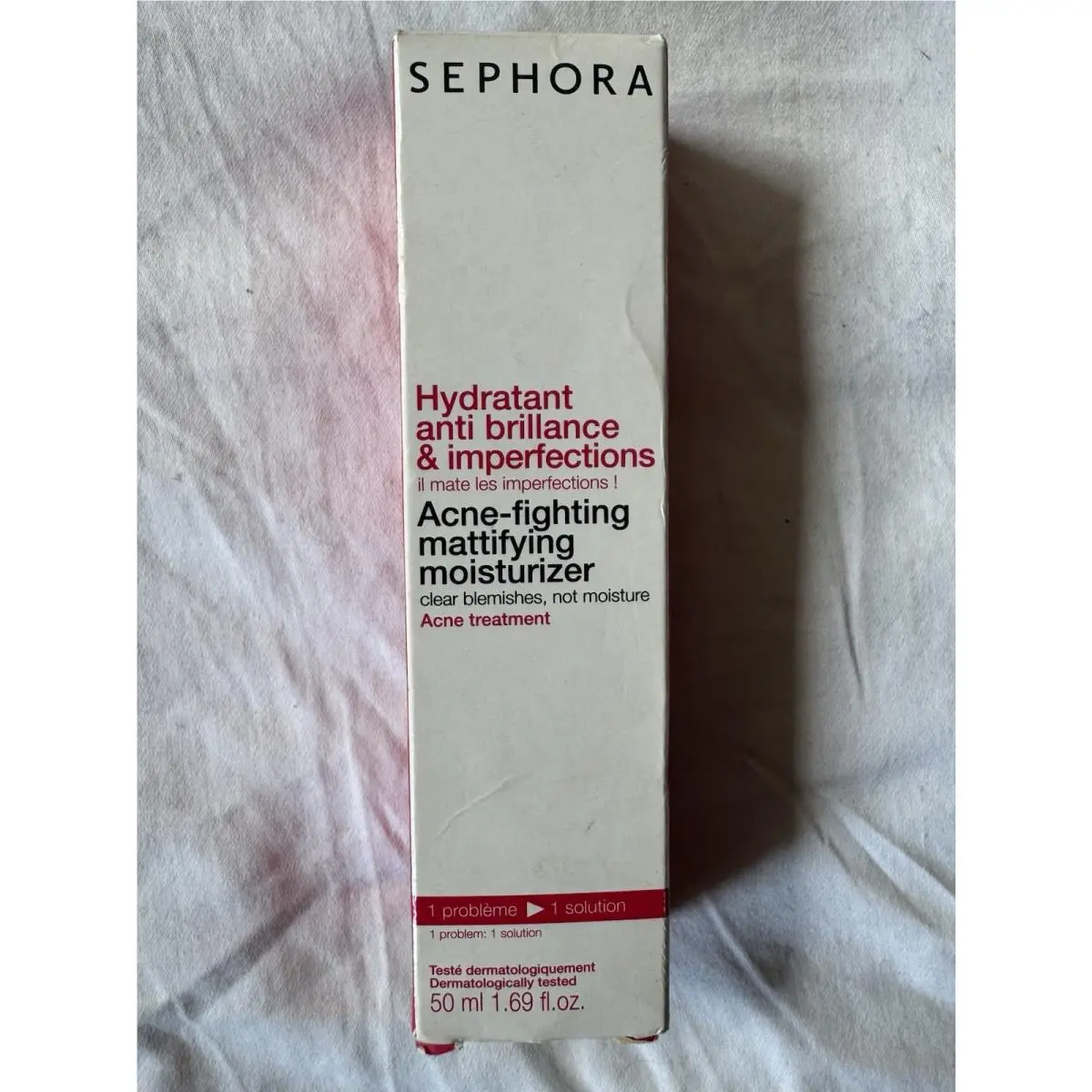 Sephora Collection Acne- Fighting Mattifying Moisturizer Treatment 1.69 oz/50 ml