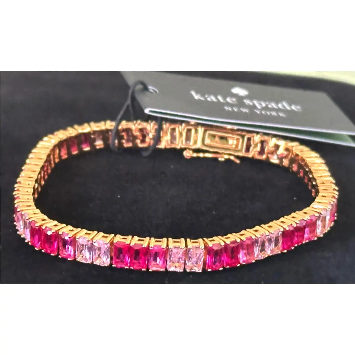 Tennis Bracelet:nwt Pink KN140 by Kate Spade