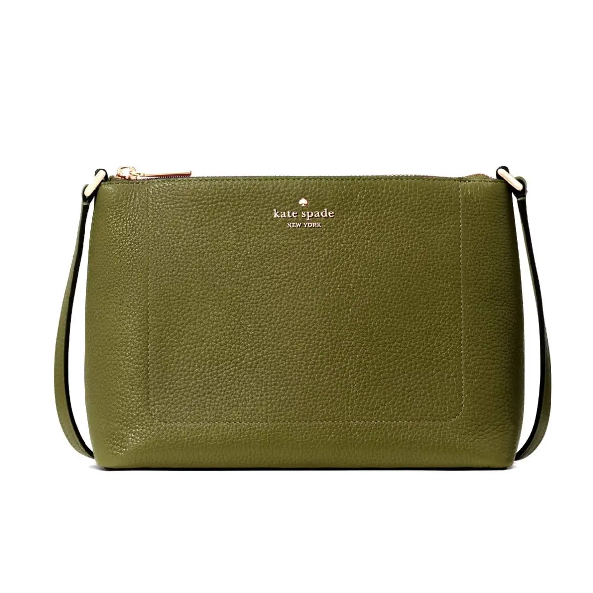 New Kate Spade Leila Crossbody Pebble Leather Enchanted Green