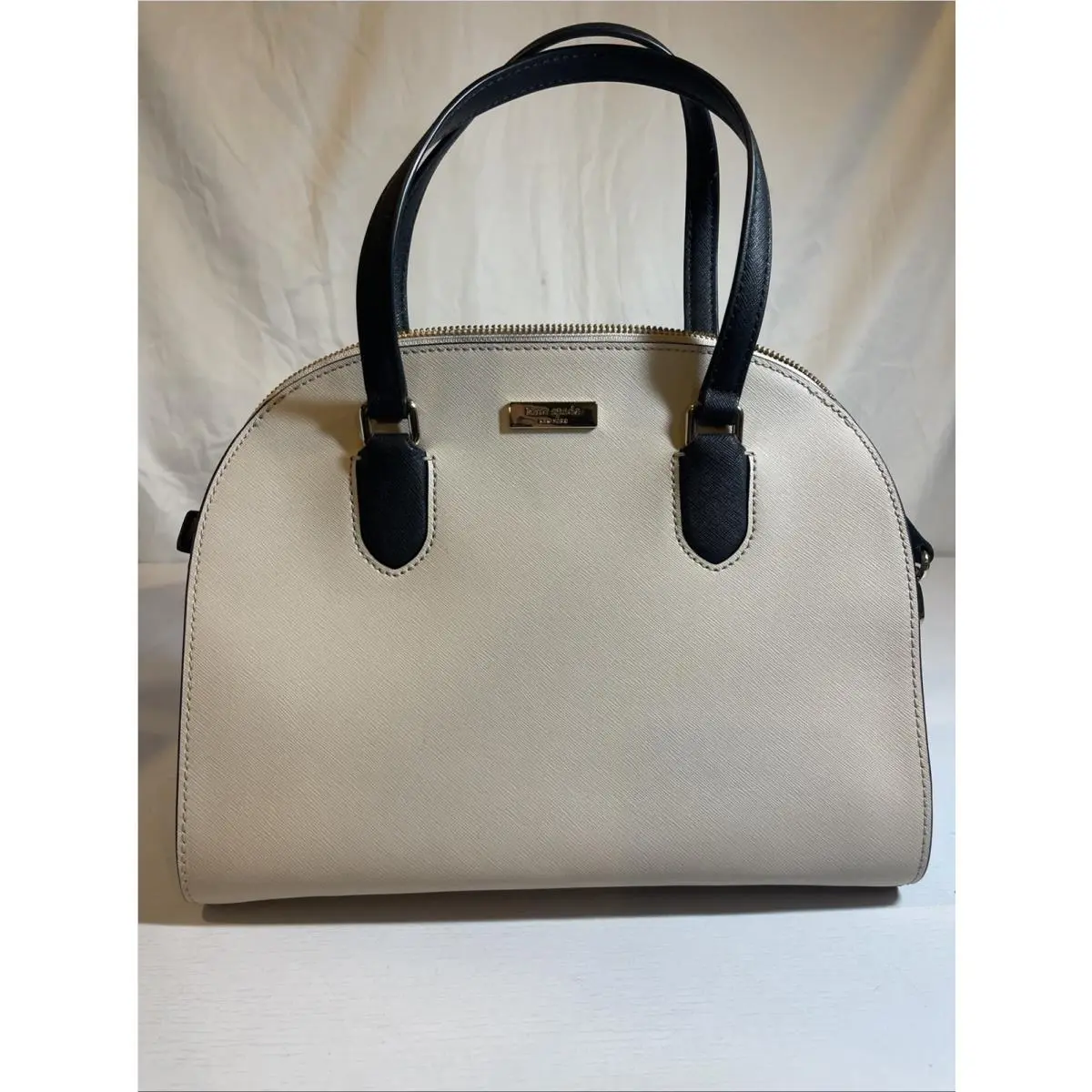 New York Beige/black Reilly Laurel Way Handbag by Kate Spade