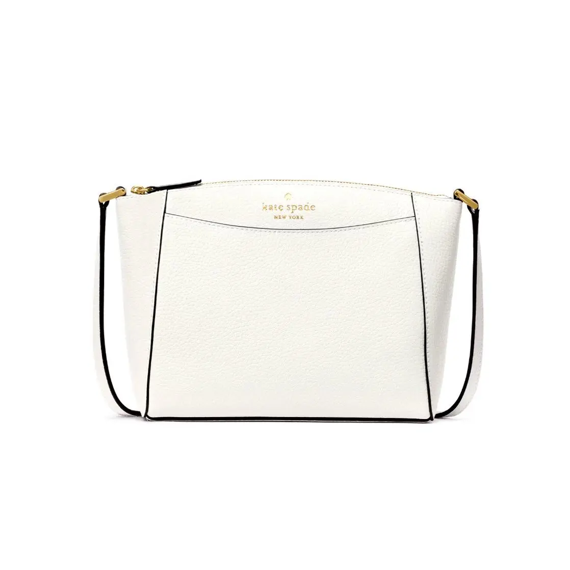 New Kate Spade Monica Pebbled Leather Crossbody Meringue with Dust Bag