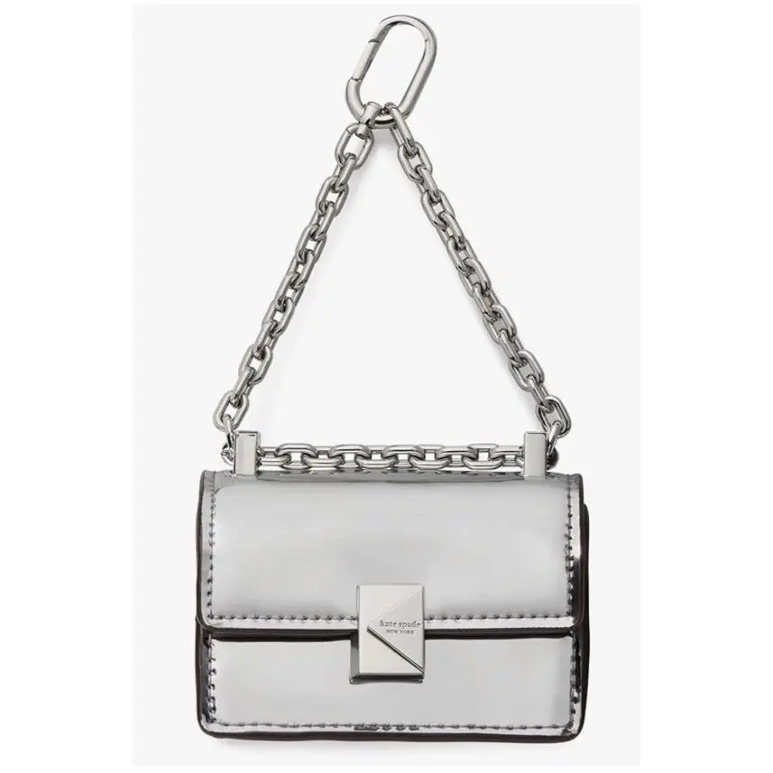 Mirror Metallic Nano Deco Bag Charm Coin Purse by Kate Spade
