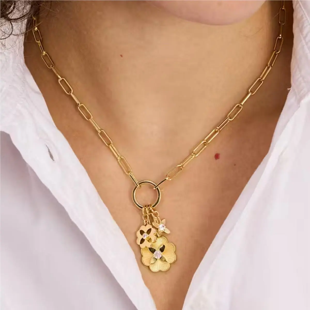 Kate Spade Women’s Heritage Bloom Charm Necklace