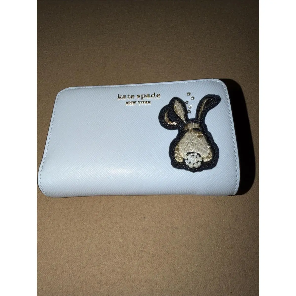 Kate Spade Women’s Compact Wallet Bunny Light Blue