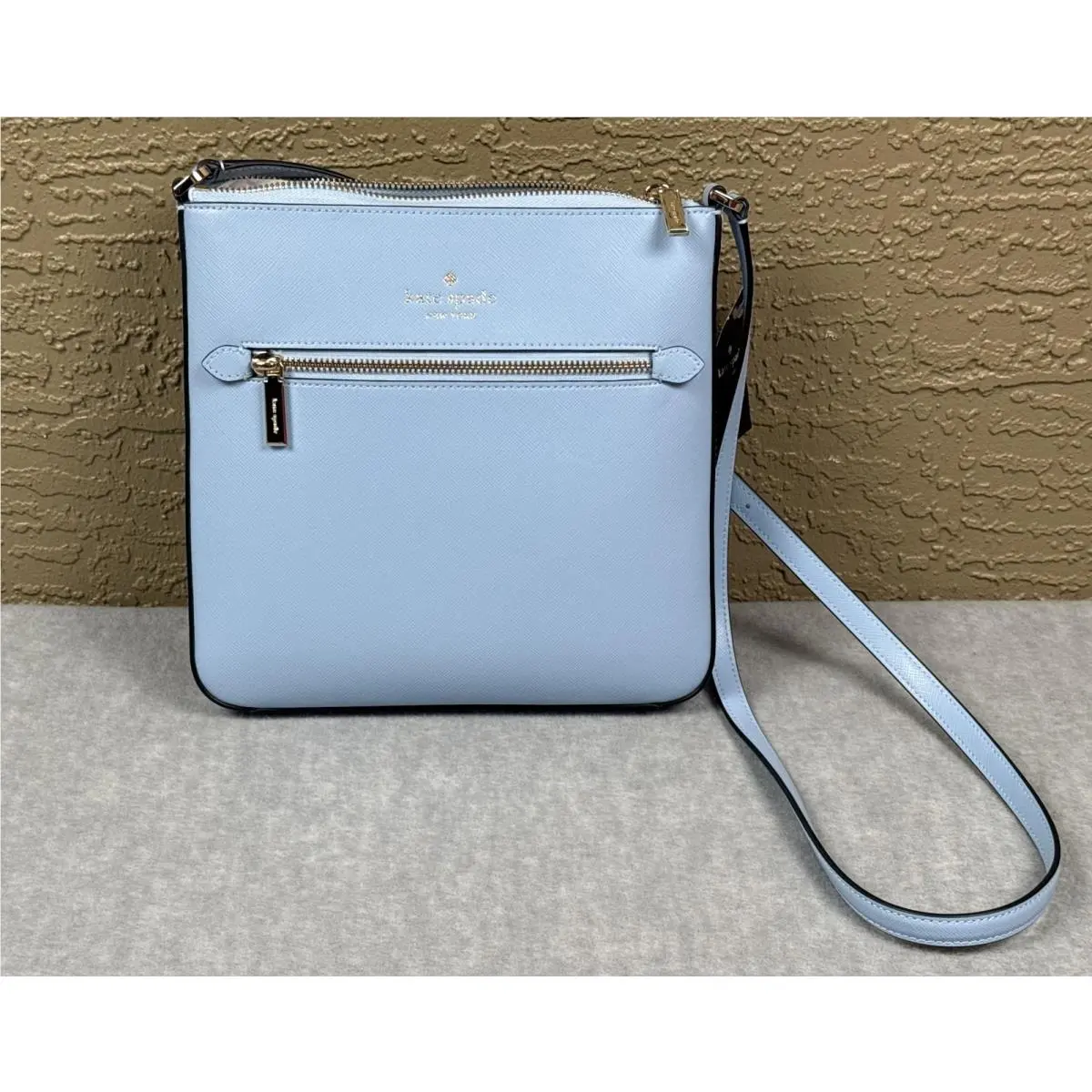 Sadie Crossbody Bag Womens Medium Celeste Blue Leather K7379 by Kate Spade