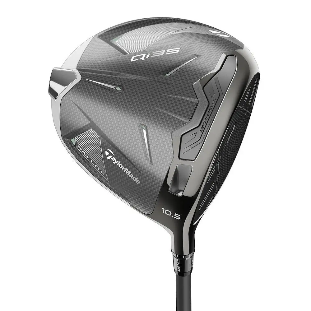 Taylormade Golf LH Qi35 Driver Max Lite 10.5 Senior Flex Vanquish Left