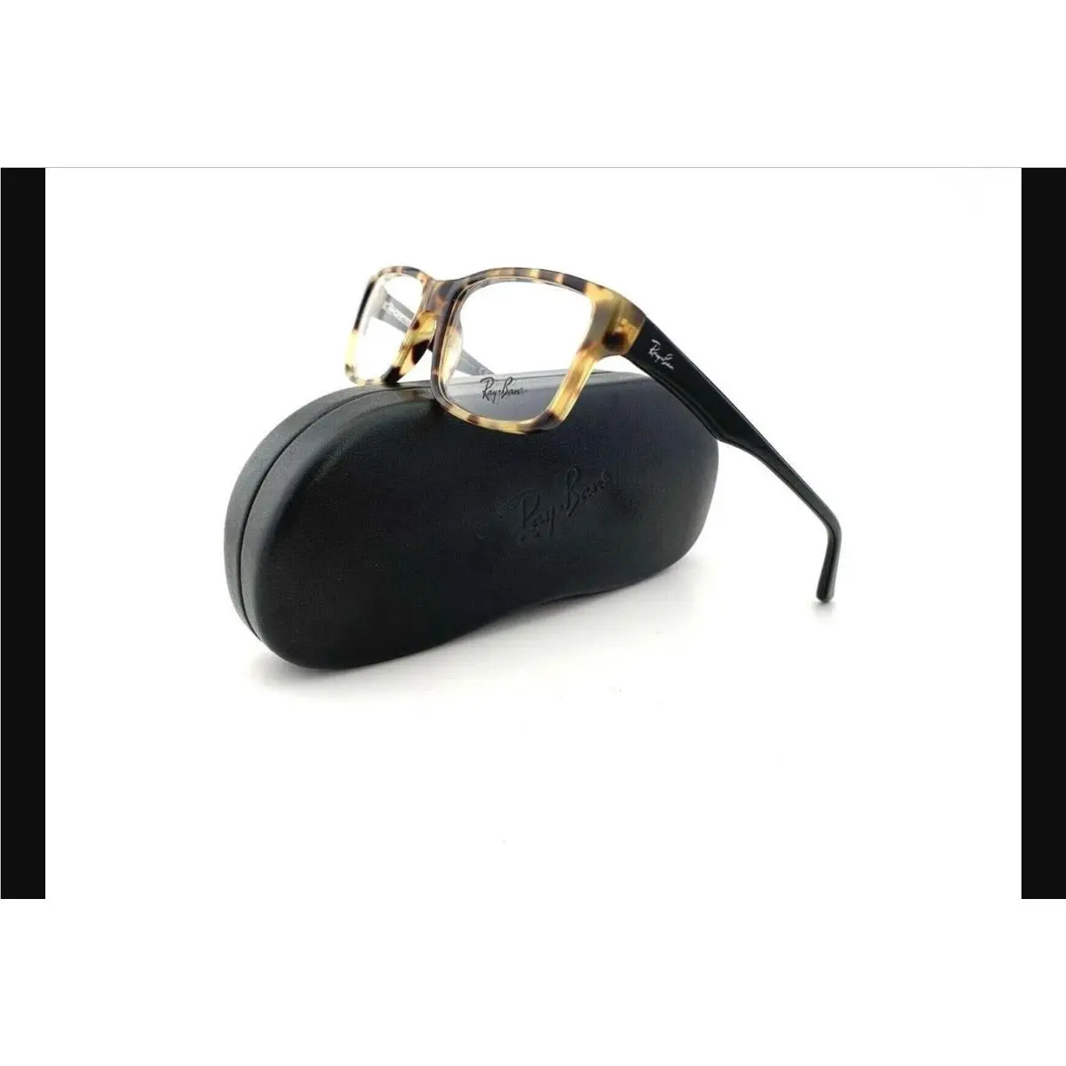 Ray-ban RB5245 5608 Black Tortoise Eyeglasses 54-17-145 Unisex Case Cloth by Ray-Ban