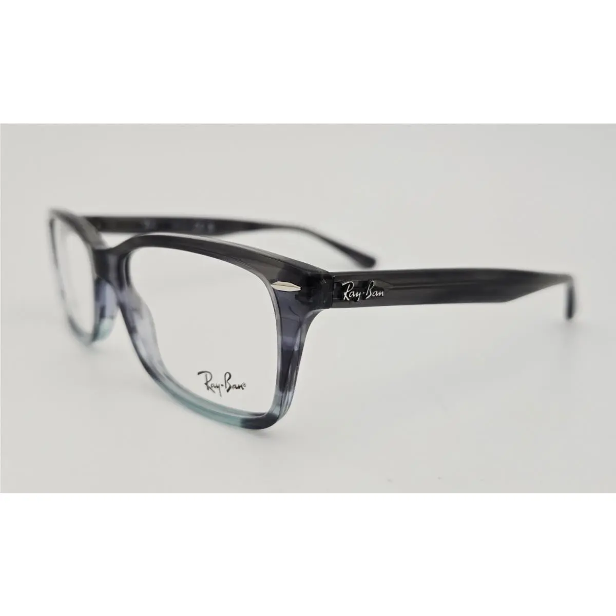 Ray Ban Eyeglasses RB 5428 Color 8254 Grey Blue Striped Size 55 Large by Ray-Ban