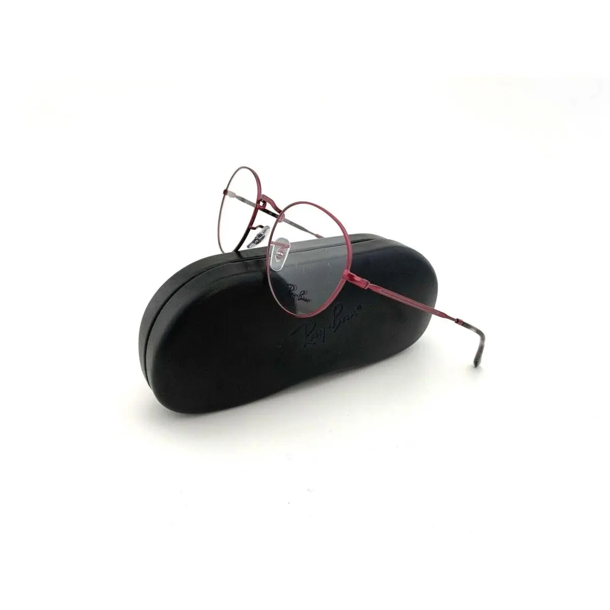Ray-ban Frames Metal Round Burgundy Glasses Unisex RB 3582 V 3072 49 20 140 by Ray-Ban