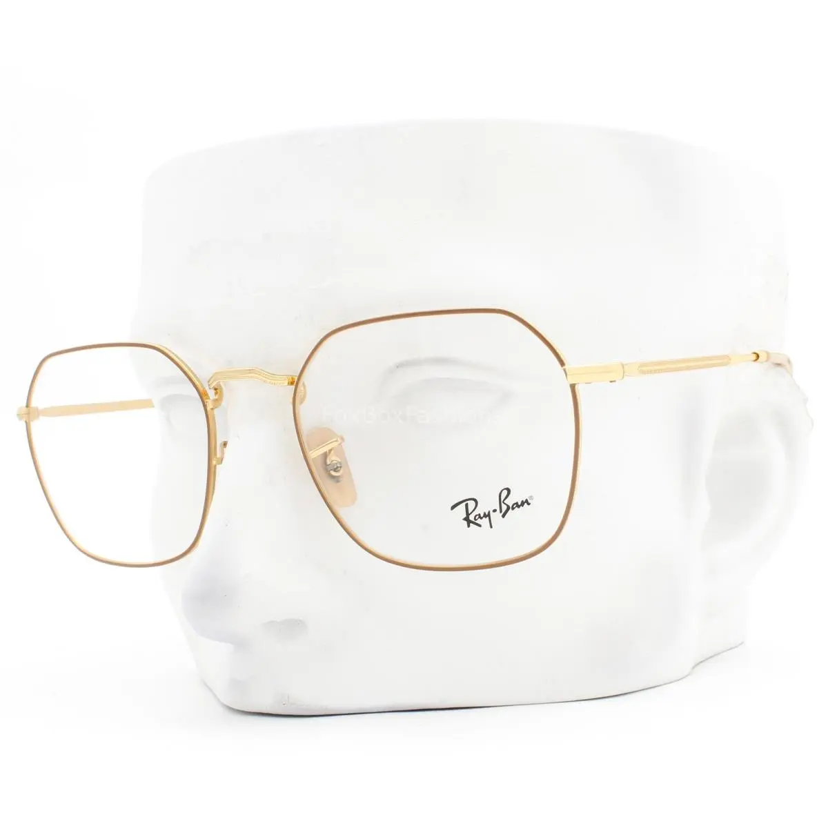 Ray-ban Jim Eyeglasses Unisex Glasses RB 3694V 3167 Shiny Beige Gold 53mm W/case by Ray-Ban