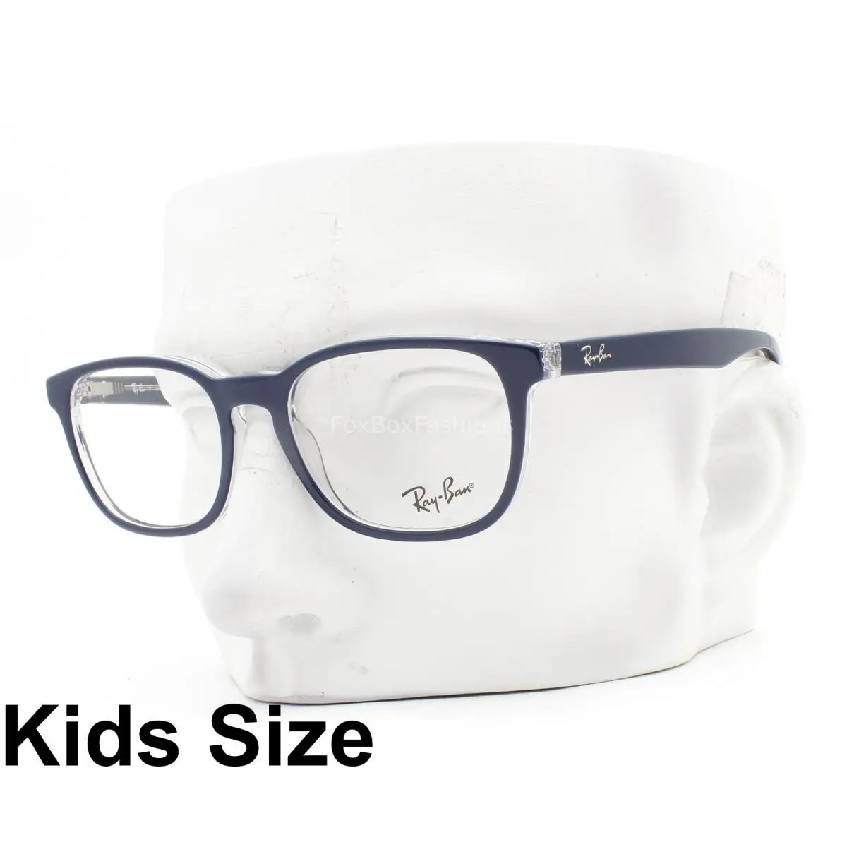 Ray-ban Kids Eyeglasses RB1592 3853 Glasses Shiny Dark Blue on Clear 48mm W/case
