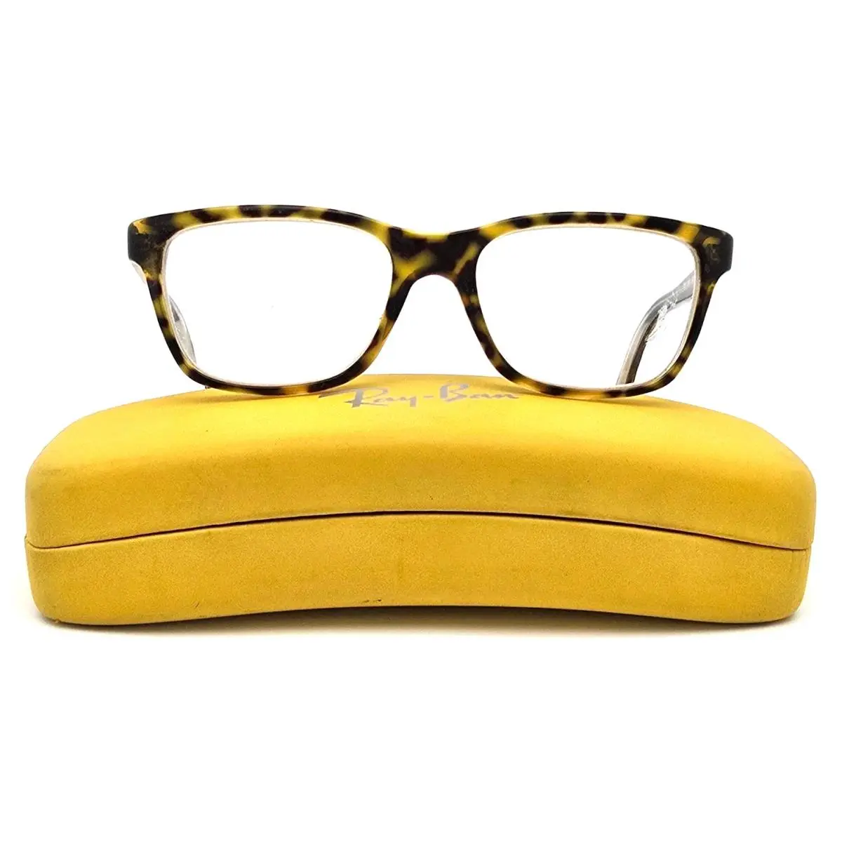 Ray Ban Junior Eyeglasses RB 1536 3602 Havana with Spring Hinges 48-16 - Frame: MATTE VIOLET WITH SILVER BLUE TEMPLES