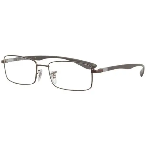 Ray-ban RB6286 RX6286 2758 Liteforce Eyeglasses Dark Matt Brown 54-17-140 Italy